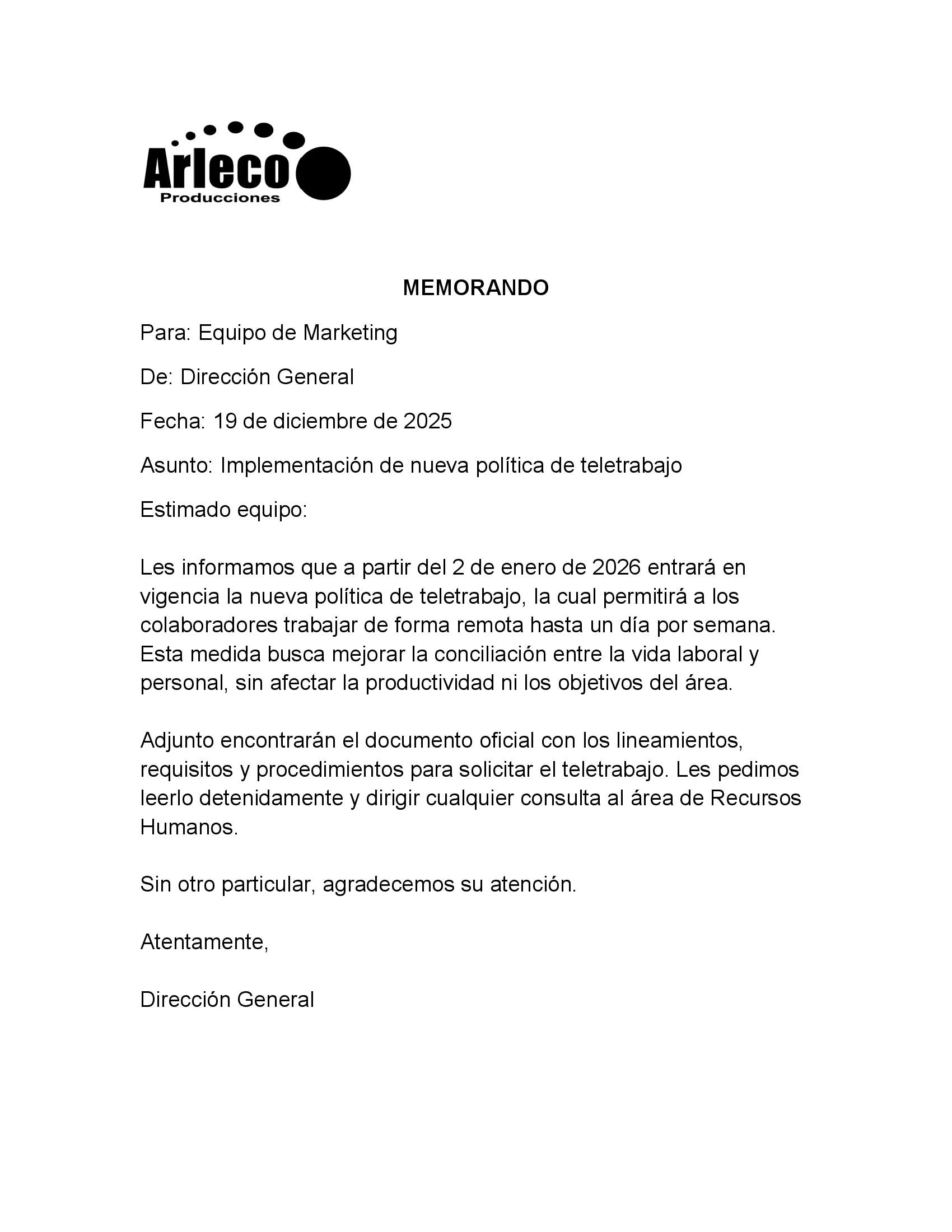 Memorandum
